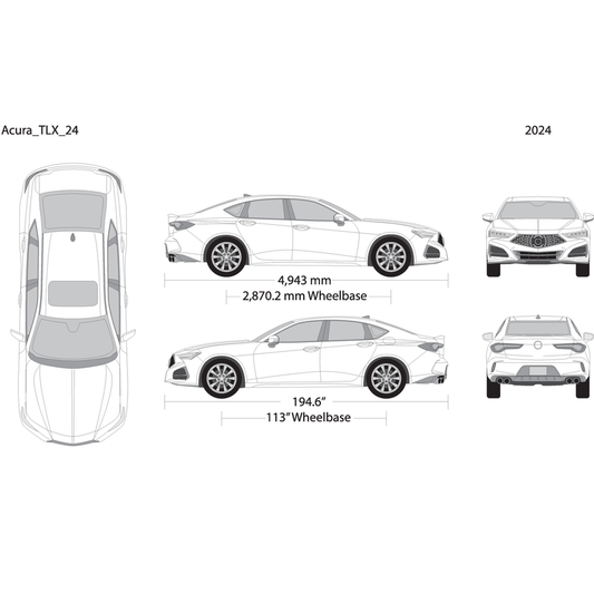 2024 Acura Tlx V24 Vehicle Wrap Template