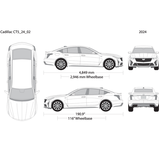 2024 Cadillac Ct5 V02 Vehicle Wrap Template