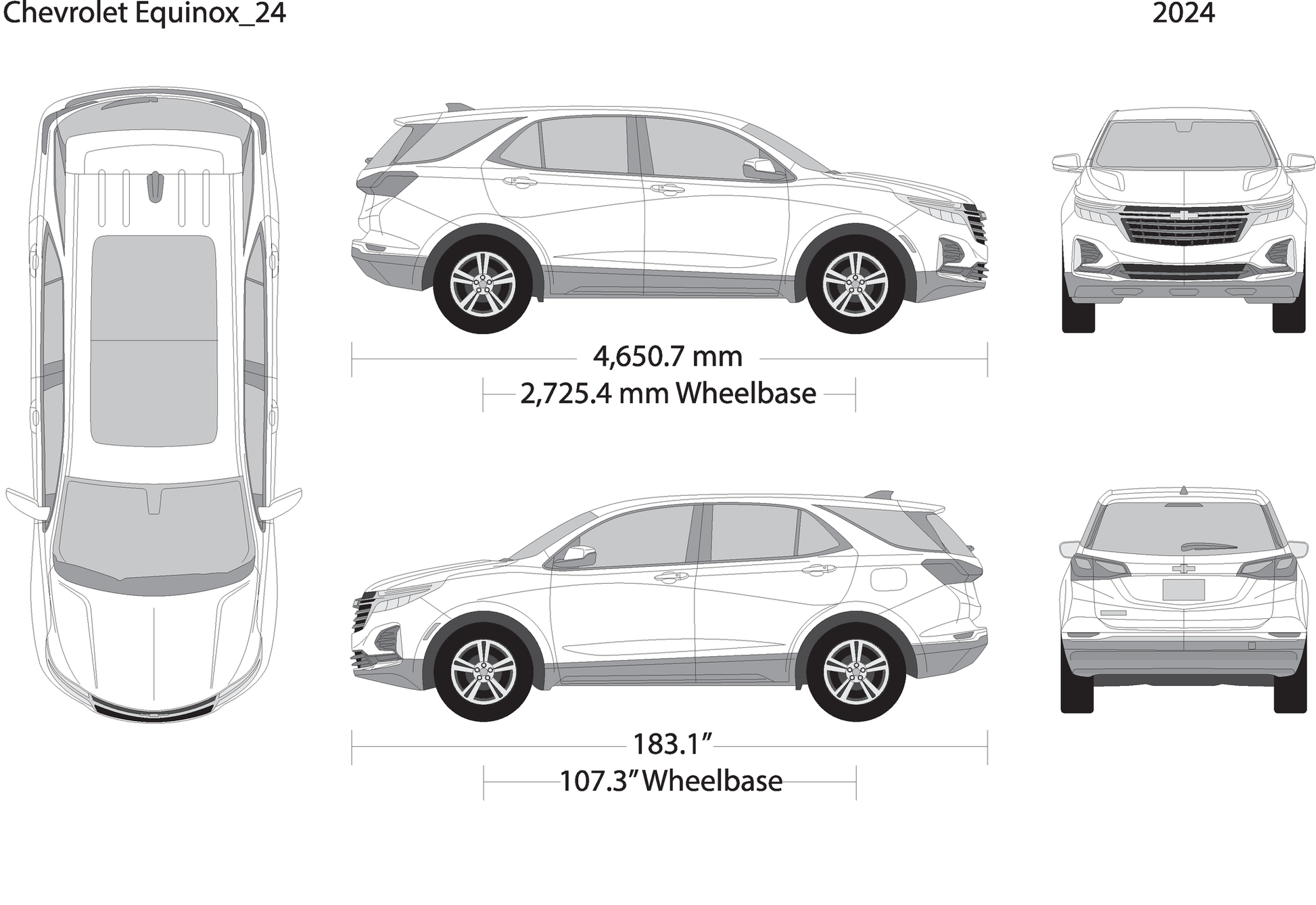 2024 Chevy Equinox V24 Vehicle Wrap Template