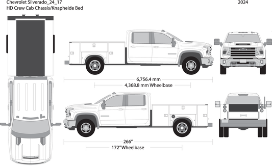 2024 Chevy Silverado 2500 3500 Hd V17 Vehicle Wrap Template