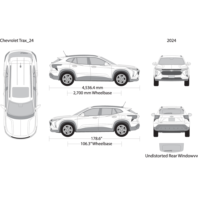2024 Chevy Trax V24 Vehicle Wrap Template