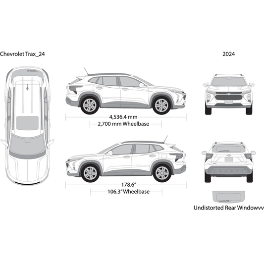 2024 Chevy Trax V24 Vehicle Wrap Template