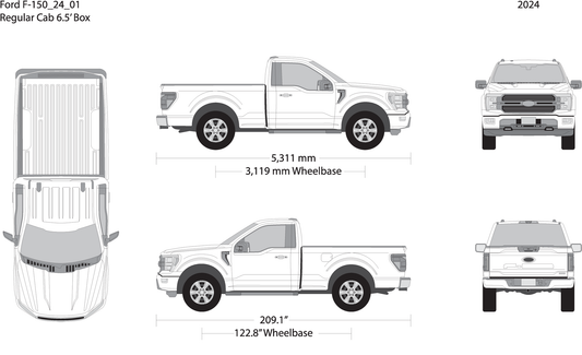 2024 Ford F 150 V01 Vehicle Wrap Template