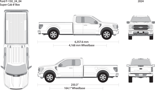 2024 Ford F 150 V04 Vehicle Wrap Template