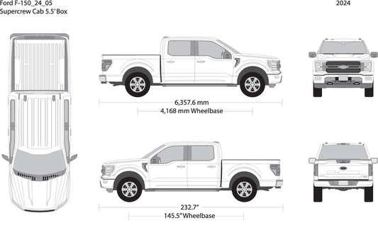 2024 Ford F 150 V05 Vehicle Wrap Template