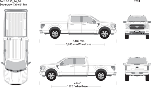 2024 Ford F 150 V06 Vehicle Wrap Template