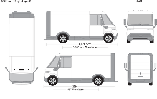 2024 Gm Envolve Brightdrop V24 Vehicle Wrap Template