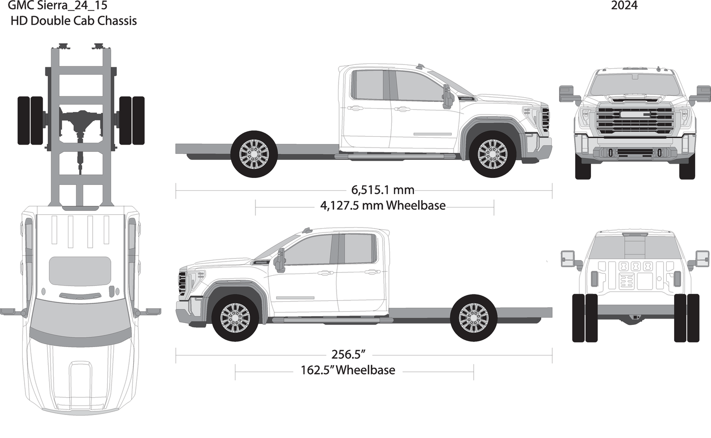2024 Gmc Sierra 2500 3500 Hd V15 Vehicle Wrap Template