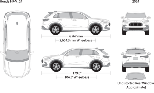 2024 Honda Hr V V24 Vehicle Wrap Template