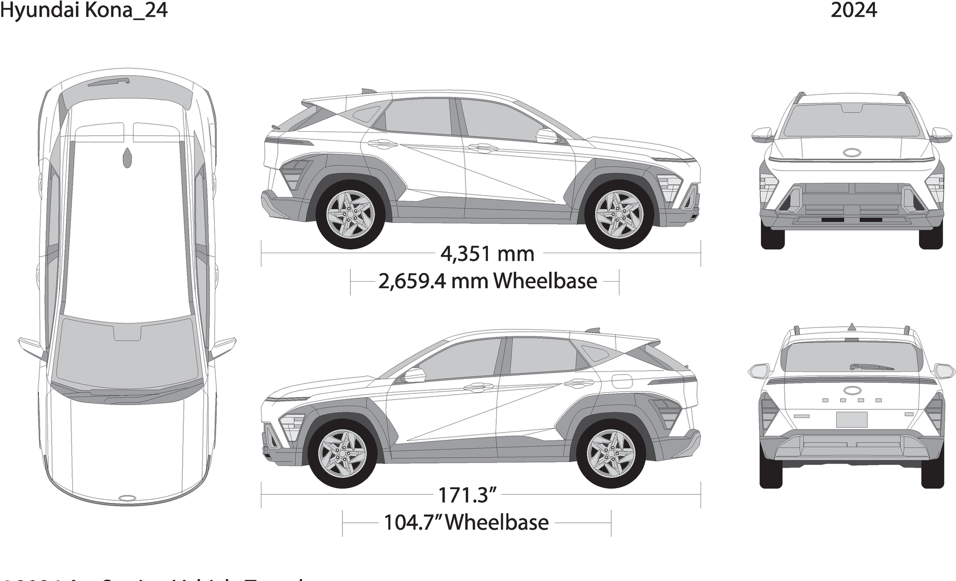 2024 Hyundai Kona V01 Vehicle Wrap Template