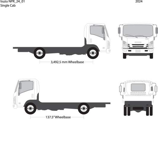 2024 Isuzu Npr V01 Vehicle Wrap Template