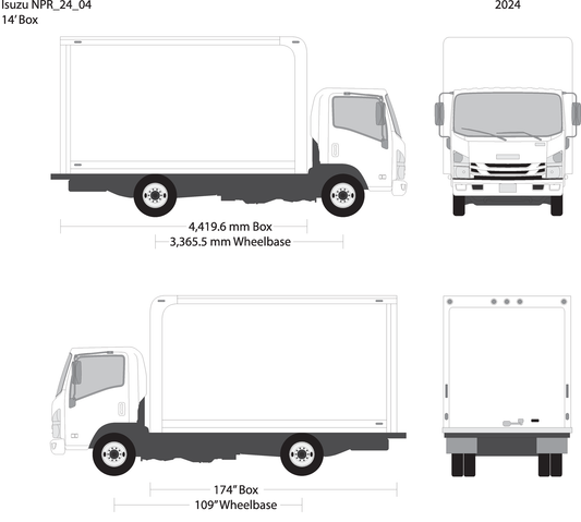 2024 Isuzu Npr V04 Vehicle Wrap Template