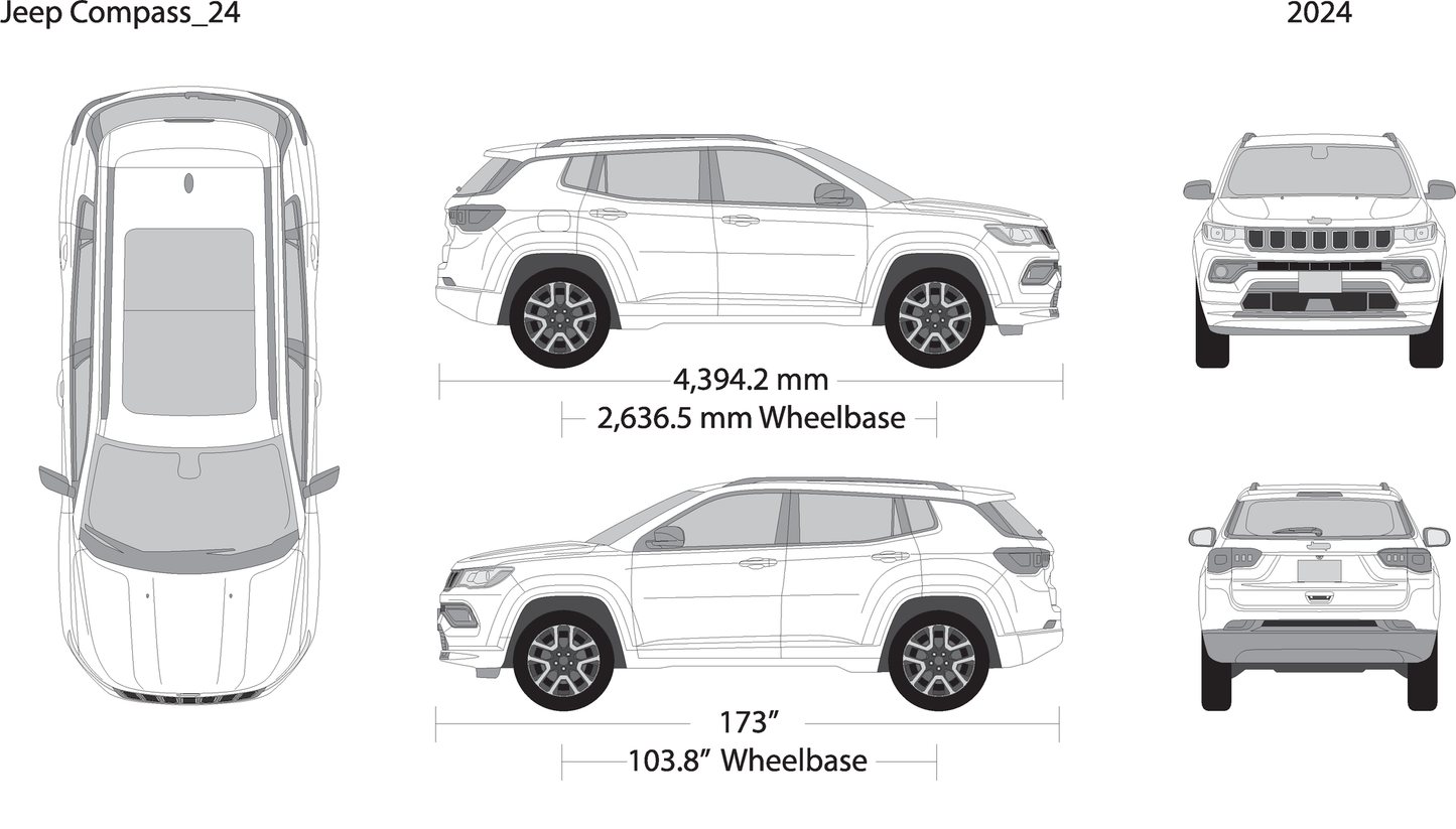 2024 Jeep Compass V24 Vehicle Wrap Template