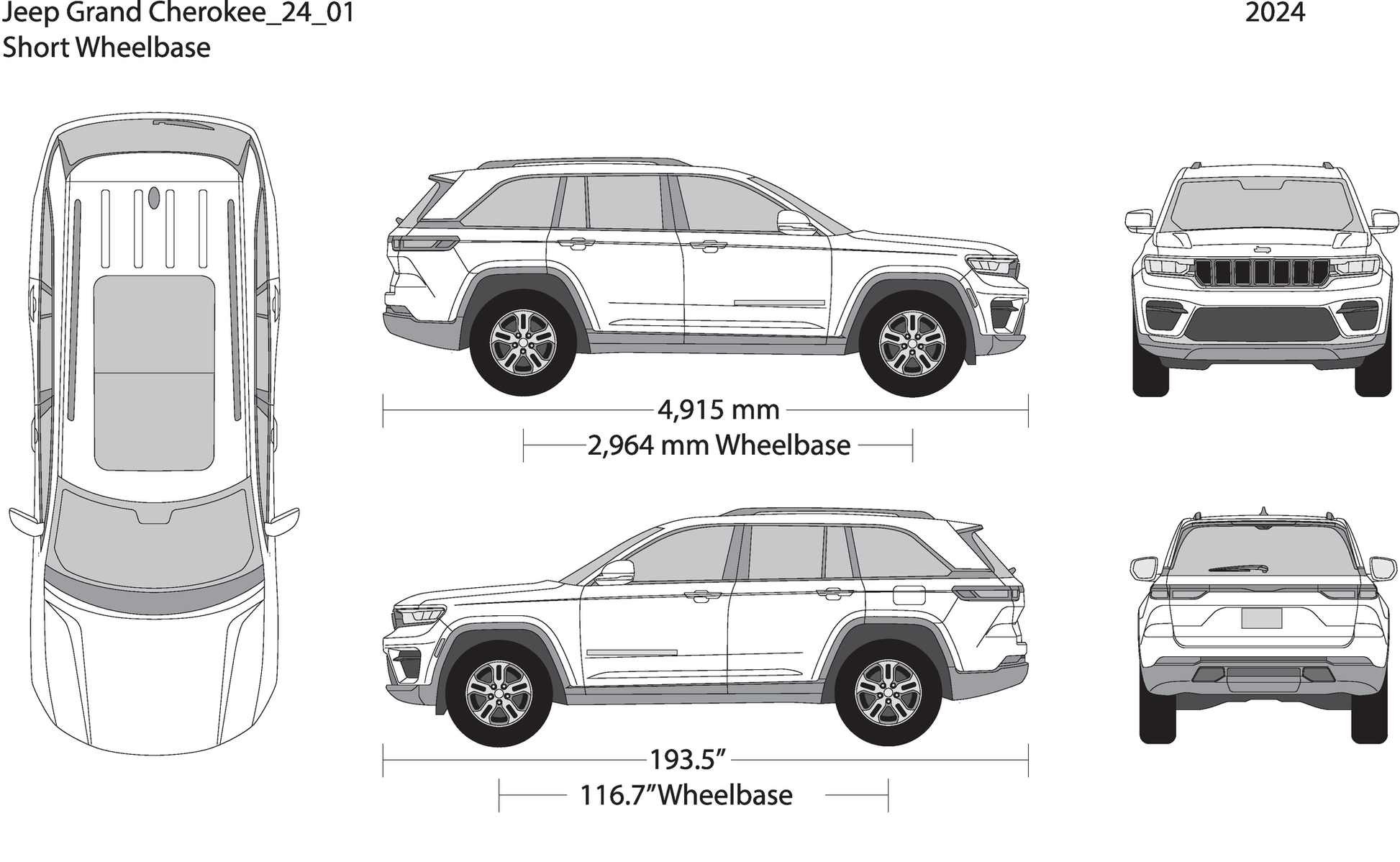 2024 Jeep Grand Cherokee V01 Vehicle Wrap Template