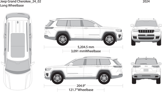 2024 Jeep Grand Cherokee V02 Vehicle Wrap Template