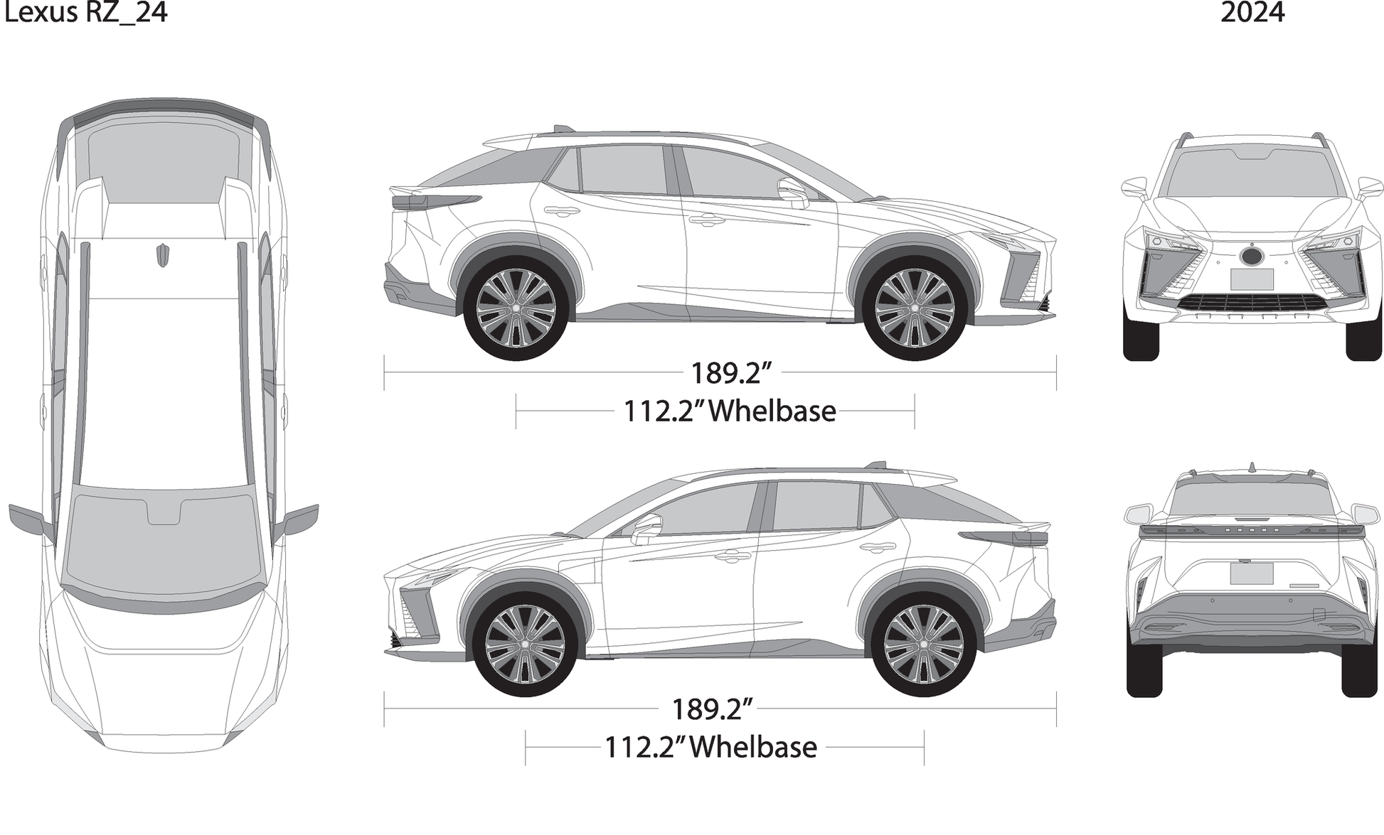 2024 Lexus Rz V24 Vehicle Wrap Template