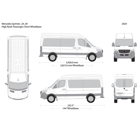 2024 Mercedes Sprinter V04 Vehicle Wrap Template