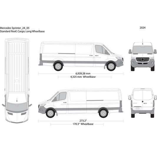 2024 Mercedes Sprinter V05 Vehicle Wrap Template