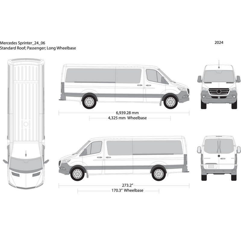 2024 Mercedes Sprinter V06 Vehicle Wrap Template