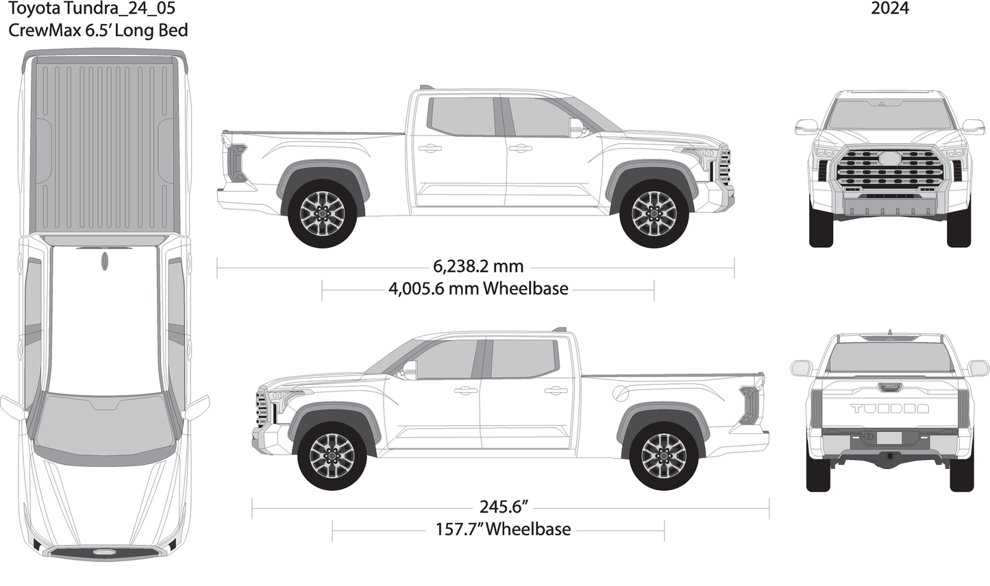 2024 Toyota Tundra V05 Vehicle Wrap Template
