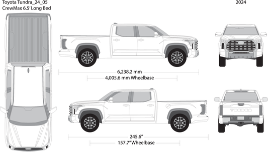 2024 Toyota Tundra V05 Vehicle Wrap Template