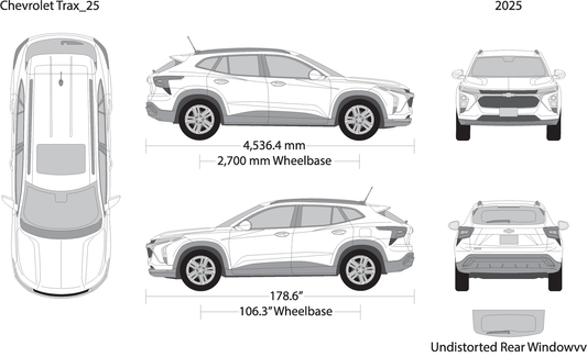 2025 Chevy Trax V25 Vehicle Wrap Template