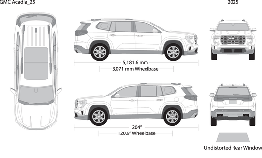 2025 Gmc Acadia V25 Vehicle Wrap Template