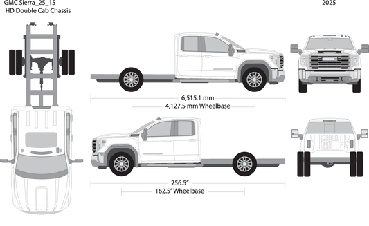 2025 Gmc Sierra 2500 3500 Hd V15 Vehicle Wrap Template