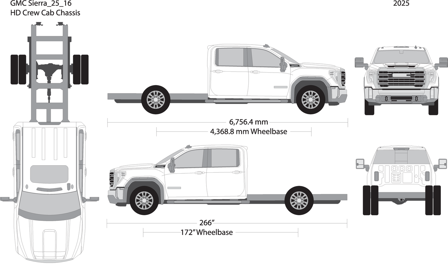 2025 Gmc Sierra 2500 3500 Hd V16 Vehicle Wrap Template