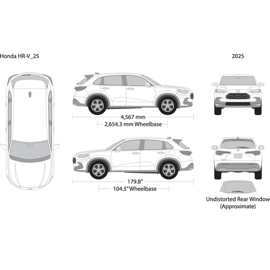 2025 Honda Hr V V25 Vehicle Wrap Template