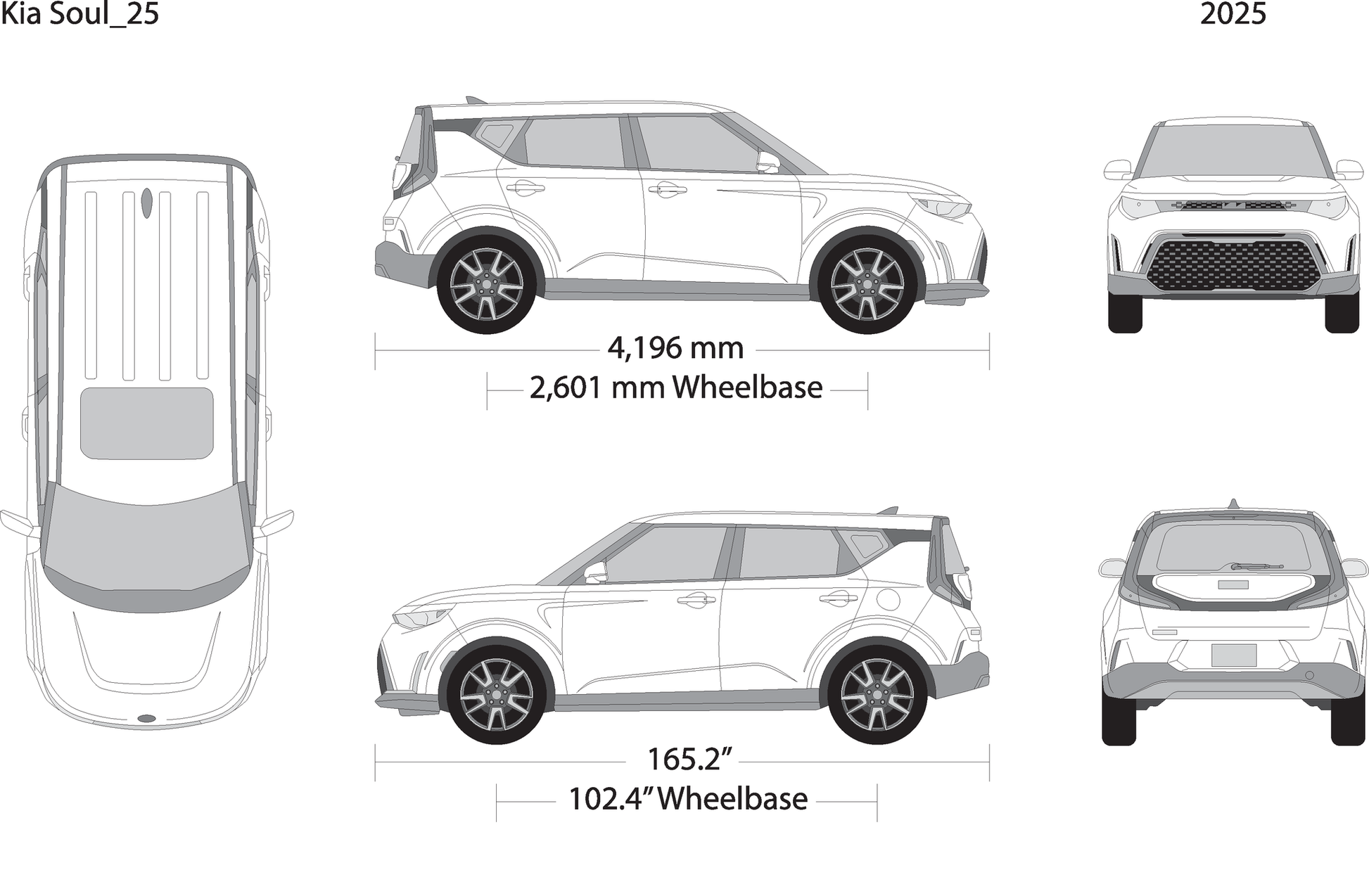 2025 Kia Soul V25 Vehicle Wrap Template