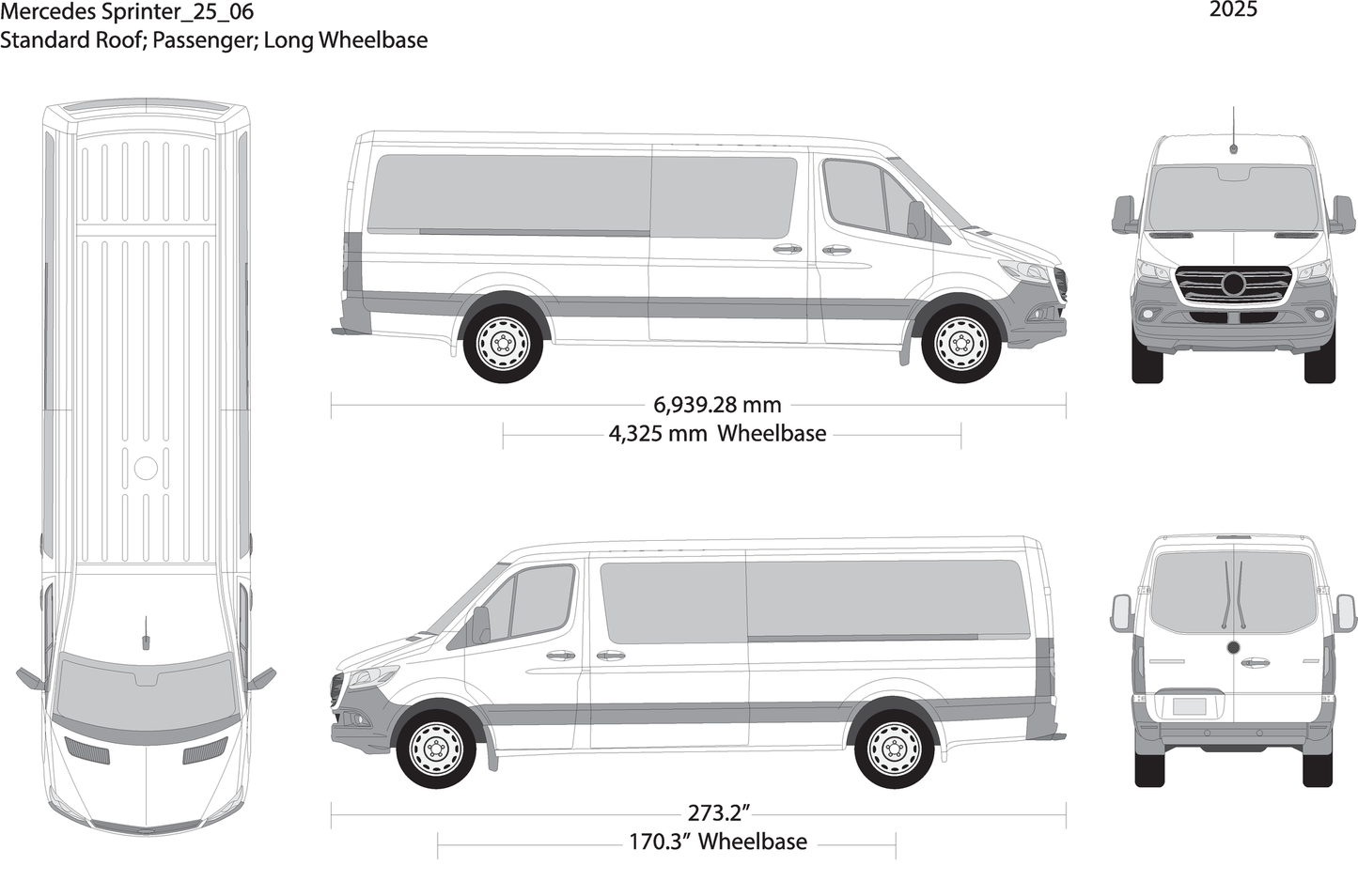 2025 Mercedes Sprinter V06 Vehicle Wrap Template