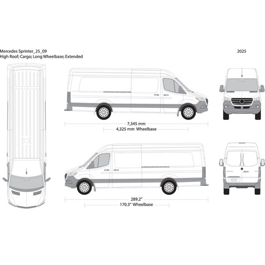 2025 Mercedes Sprinter V09 Vehicle Wrap Template