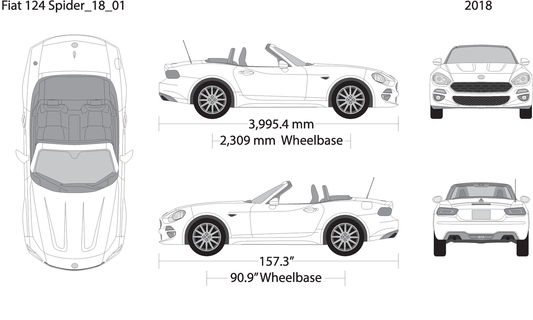 Fiat 214 Spider V01 Vehicle Wrap Template