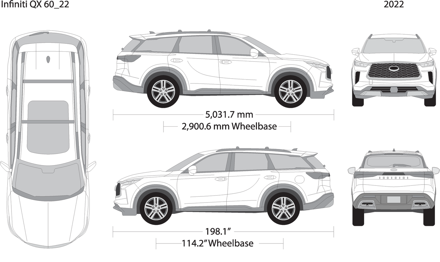 Infiniti Qx60 V22 Vehicle Wrap Template